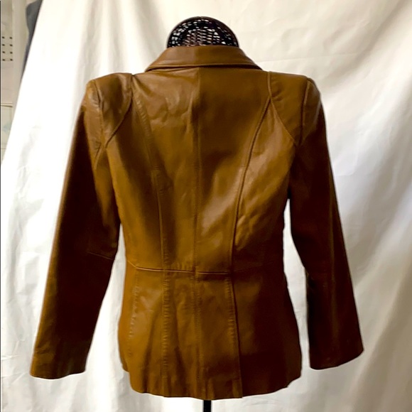 Neiman Marcus Jackets & Coats Neiman Marcus Exclusive Brown Leather